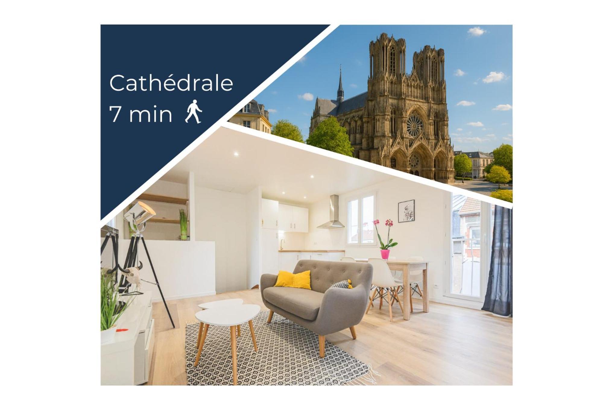 Appartement Lumineux Proche Cathedrale Reims Eksteriør billede